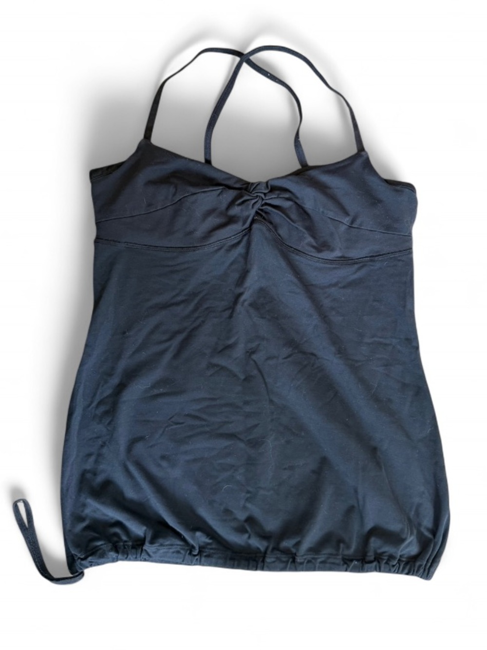 lululemon athletica Black Worklut Tank Top with Built-in Shelf Bra